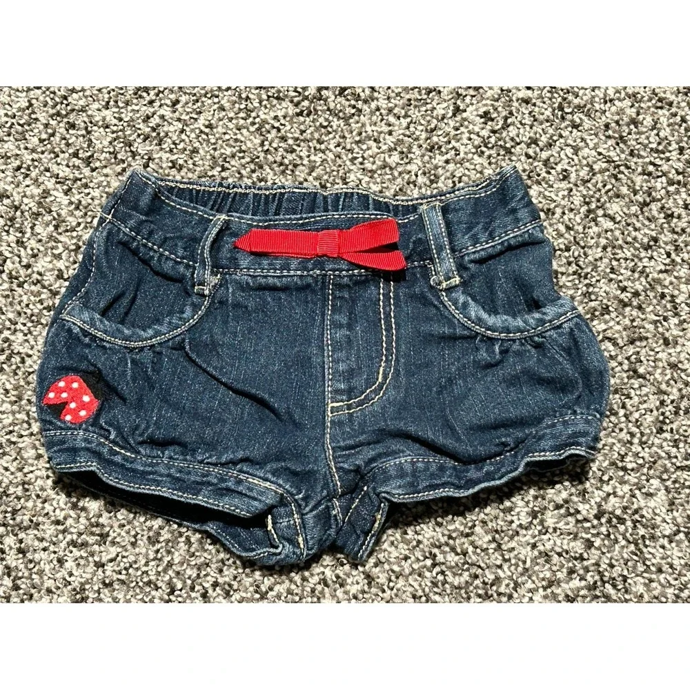 Cc13 Gymboree baby girls size 6–12 months jeans shorts ladybug bloomers‎